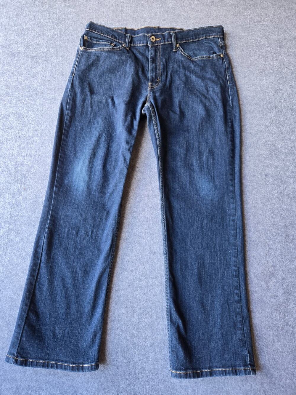 Levis 514 Jeans Men's Blue Regular Straight Mid Rise Medium Wash 36x28